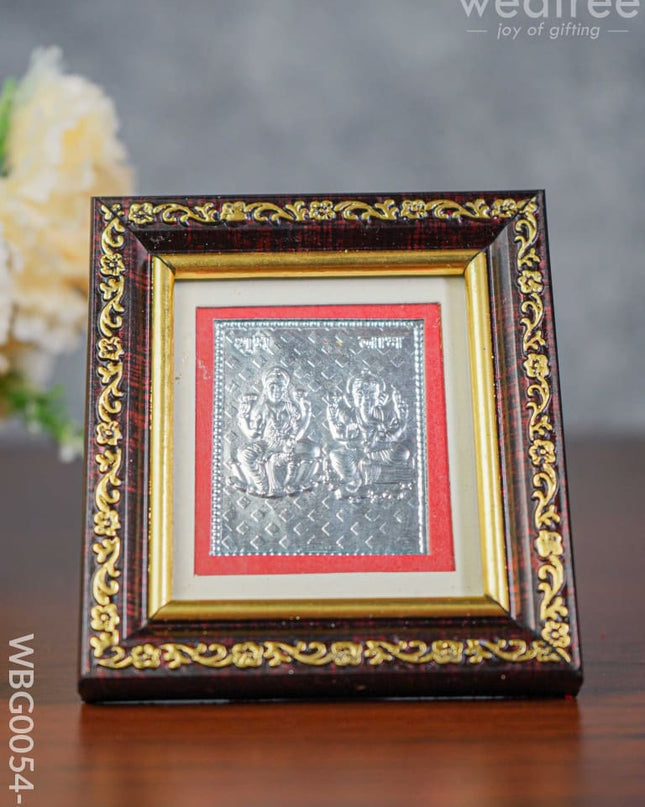 Photoframe Silver Plated - Small Lakshmi Ganesh Wbg0054-6 German Photo Frame