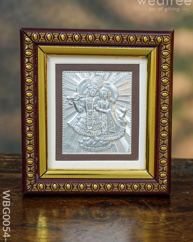 Photoframe Silver Plated - Small Radhekrishna Wbg0054-4 German Photo Frame