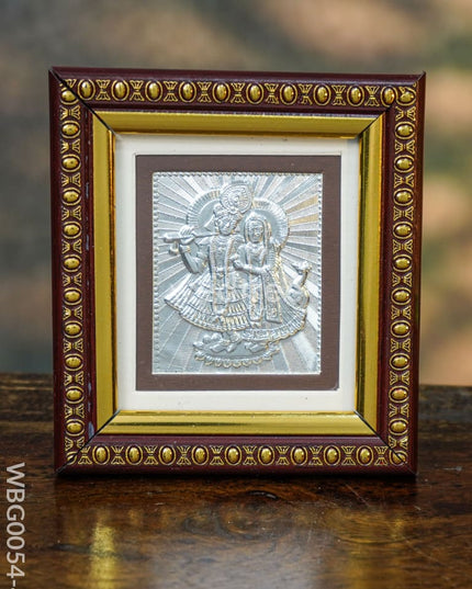 Photoframe Silver Plated - Small Radhekrishna Wbg0054-4 German Photo Frame