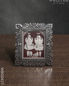Photoframe Silver Plated - Small - Lakshmi Ganesh - WBG0427-5
