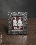 Photoframe Silver Plated - Small - Lakshmi Ganesh - WBG0427-5
