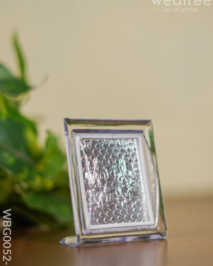 Photoframe With Stand Silver Plated - Small Lakshmi Ganesh Wbg0052-6 German Photo Frame