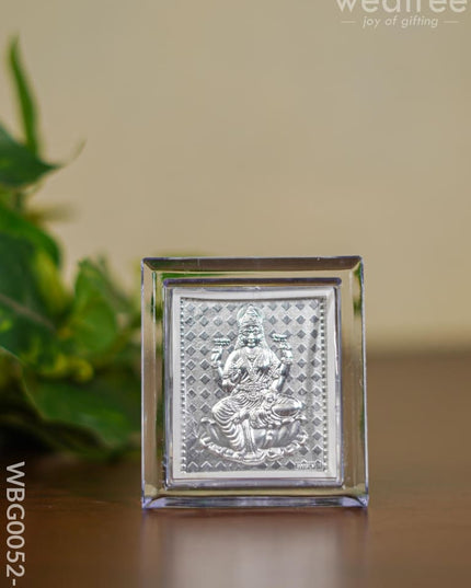 Photoframe With Stand Silver Plated - Small Lakshmi Wbg0052-3 Return Gift Photoframes