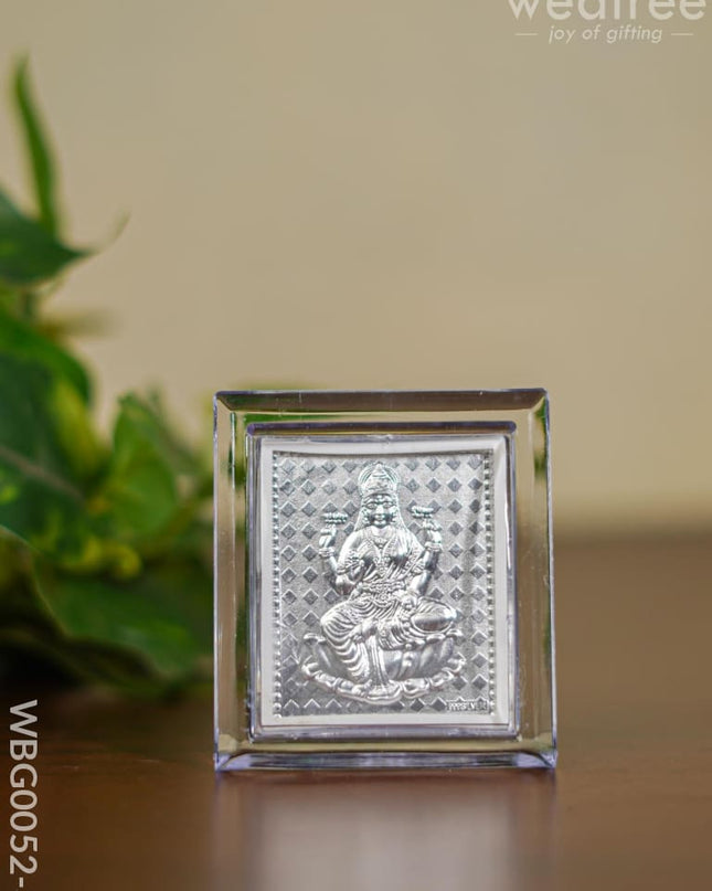 Photoframe With Stand Silver Plated - Small Lakshmi Wbg0052-3 Return Gift Photoframes