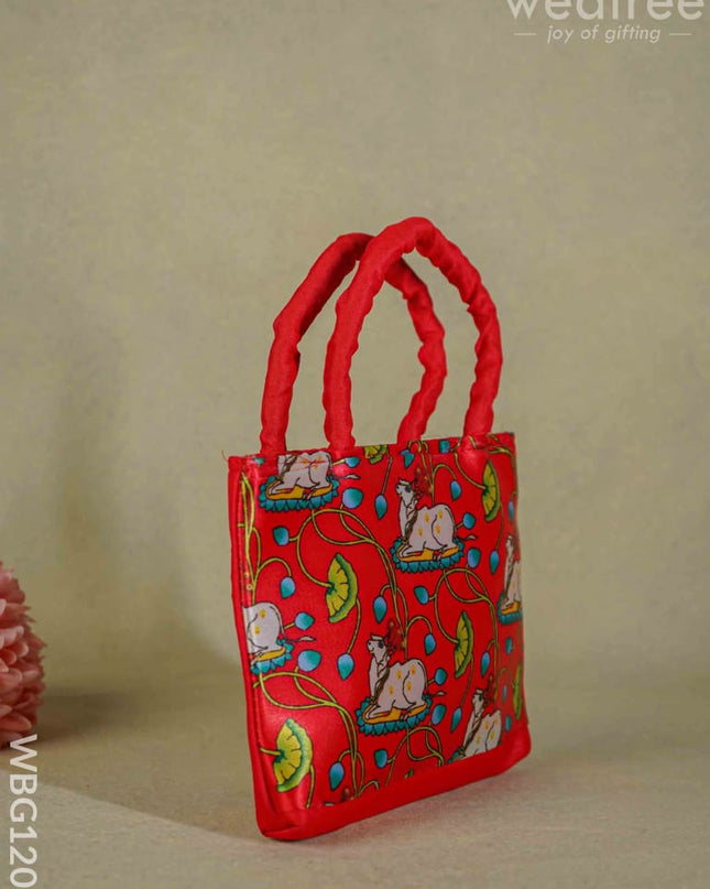 Pichwai Desiged Hand Bag - Wbg1205 Bags