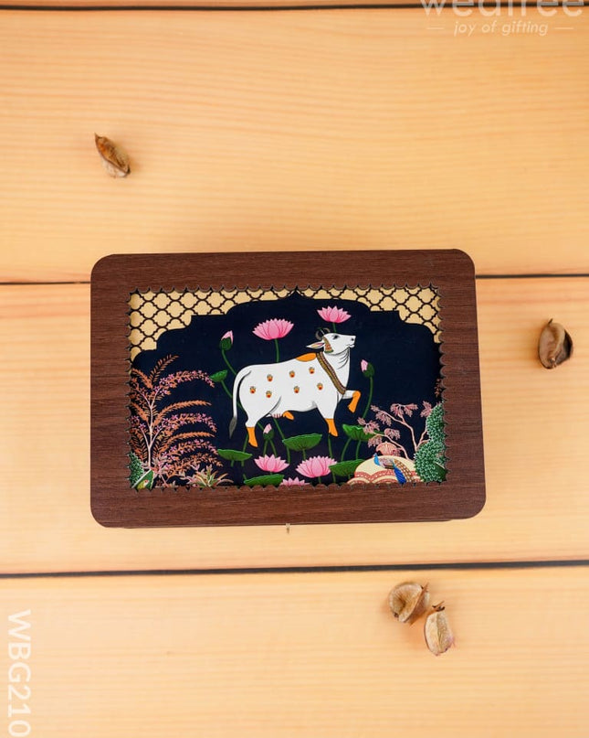 Pichwai Dry Fruit Box - 7x5 inch - WBG2106 - Dry Fruit Box RG