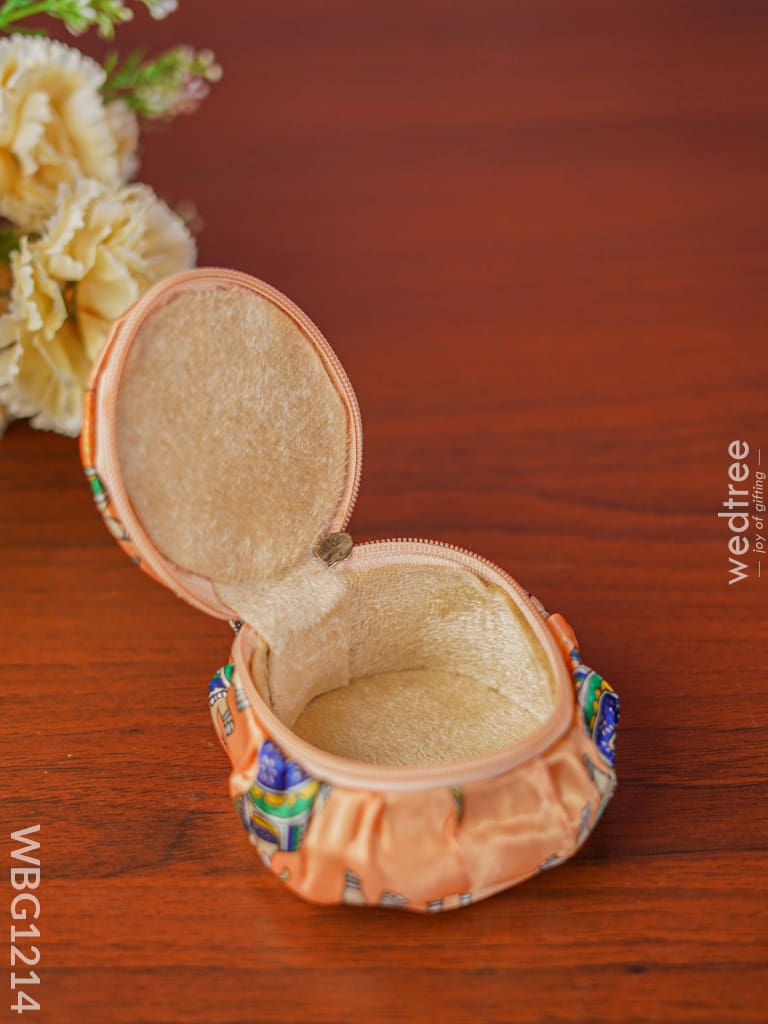 Pichwai Elephant Design Bangle Box - Small Wbg1214 Jewellery Holders