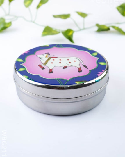 Pichwai Poori Box - 5 inch - WBG2116 - Utensils RG