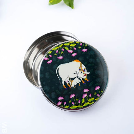 Pichwai Poori Box - 5 inch - WBG2117 - Utensils RG