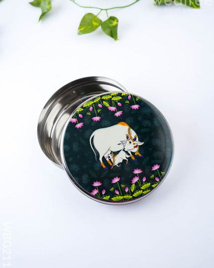 Pichwai Poori Box - 5 inch - WBG2117 - Utensils RG