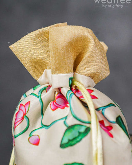 Pichwai Print String Bag - Wbg1033 Bags