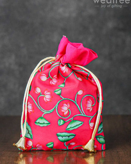 Pichwai Print String Bag - Wbg1033 Bags