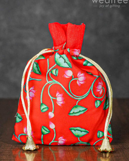 Pichwai Print String Bag - Wbg1033 Bags