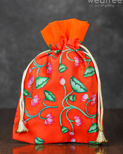 Pichwai Print String Bag - Wbg1033 Bags