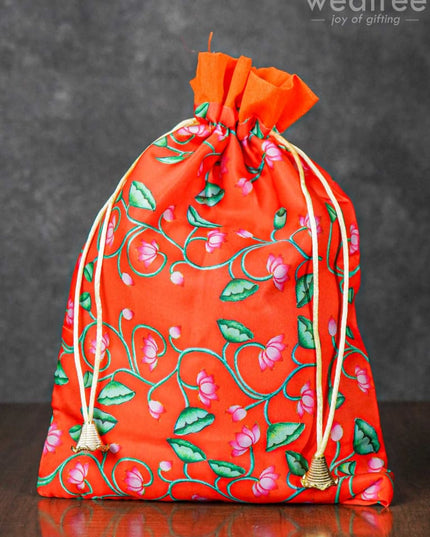 Pichwai Print String Bag - Wbg1033 Bags