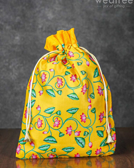 Pichwai Print String Bag - Wbg1033 Big Bags