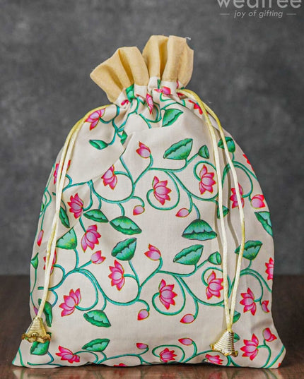 Pichwai Print String Bag - Wbg1033 Bags