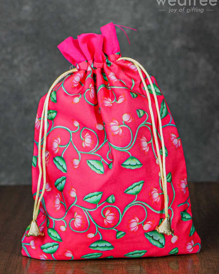Pichwai Print String Bag - Wbg1033 Bags