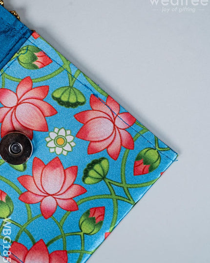 Pichwai Printed Coin Purse - 4 inch - WBG1857 - Clutches & Purses