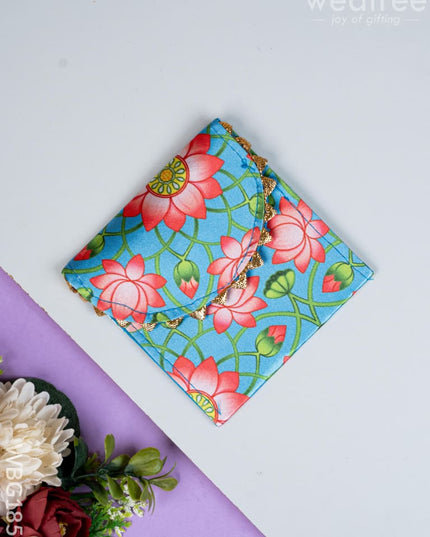 Pichwai Printed Coin Purse - 4 inch - WBG1857 - Clutches & Purses
