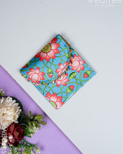Pichwai Printed Coin Purse - 4 inch - WBG1857 - Clutches & Purses