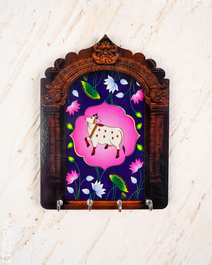 Pichwai Printed Key Hanger - 7 inch - WBG2115 - Frame Key Hangers