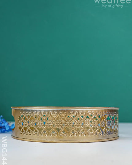 Pichwai Printed Tray - Wbg1440 Metal Decor Utility