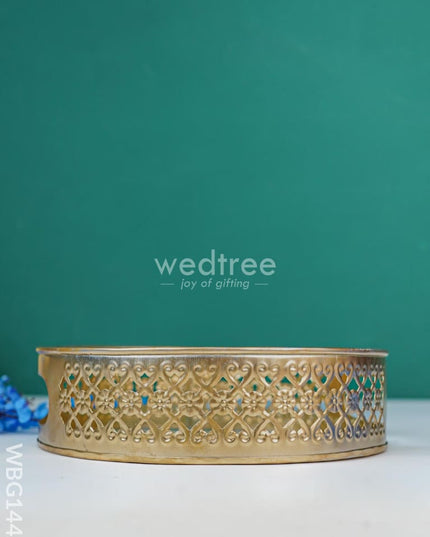 Pichwai Printed Tray - Wbg1440 Metal Decor Utility