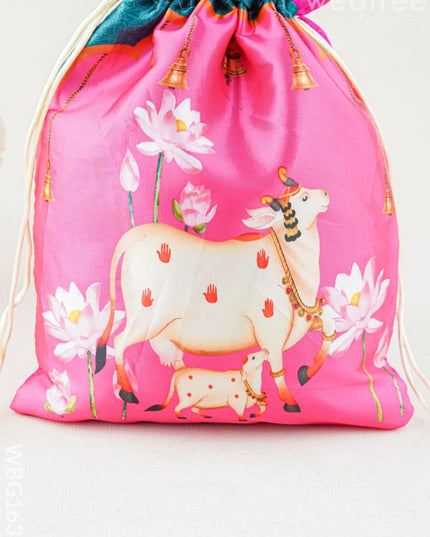 Pichwai String Bag - 11 x 8 inch - WBG1634 - String Bags