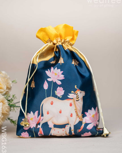 Pichwai String Bag - 11 x 8 inch - WBG1634 String Bags