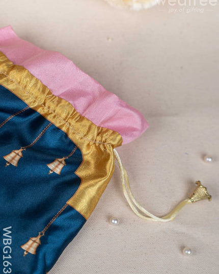 Pichwai String Bag - 11 x 8 inch - WBG1634 String Bags
