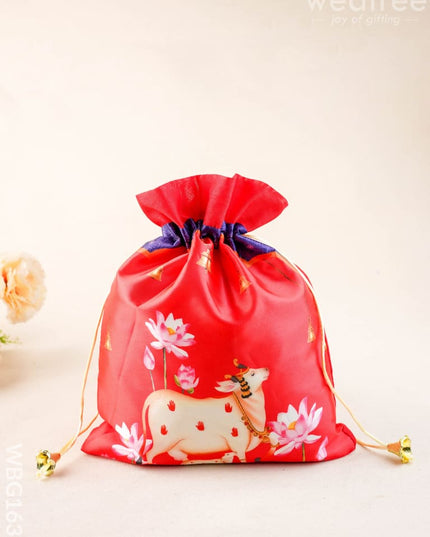 Pichwai String Bag - 11 x 8 inch - WBG1634 - String Bags