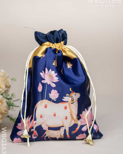 Pichwai String Bag - 11 x 8 inch - WBG1634 String Bags