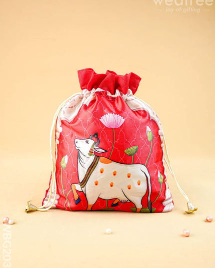 Pichwai String Bag - 11x9 inch - WBG2035 - String Bags