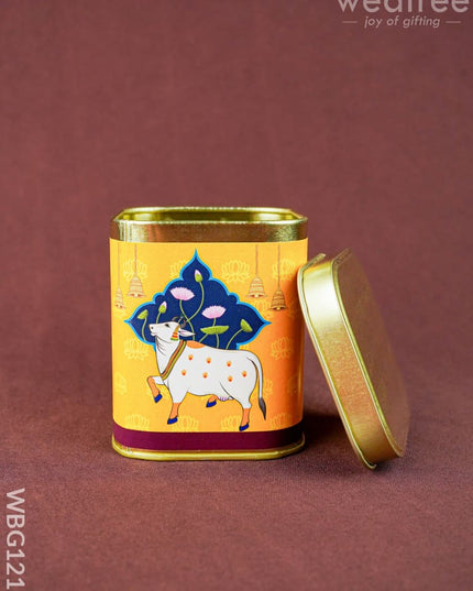 Pichwai Tin Box - WBG1211 - Tin Jars & Boxes RG