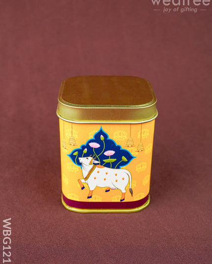 Pichwai Tin Box - WBG1211 - Tin Jars & Boxes RG