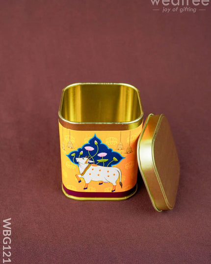 Pichwai Tin Box - WBG1211 - Tin Jars & Boxes RG
