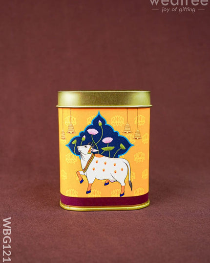 Pichwai Tin Box - WBG1211 - Tin Jars & Boxes RG