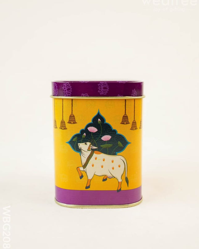 Pichwai Tin Box - WBG2084 - Tin Jars & Boxes RG
