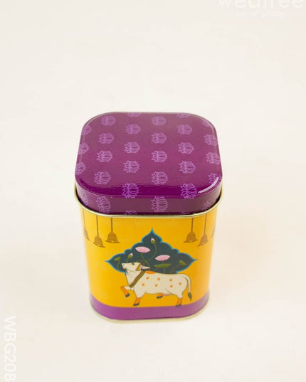 Pichwai Tin Box - WBG2084 - Tin Jars & Boxes RG