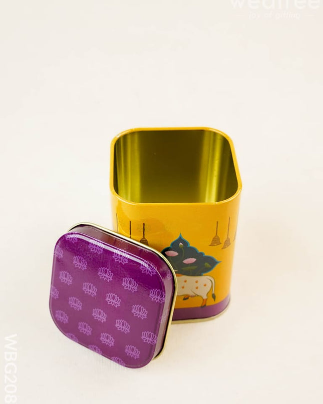 Pichwai Tin Box - WBG2084 - Tin Jars & Boxes RG
