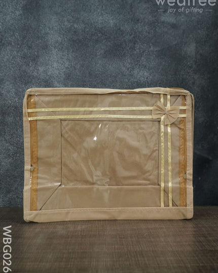 Plain Transparent Double Saree Cover - 3 Inches Wbg0264 Bags