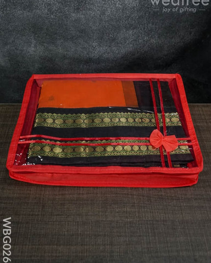 Plain Transparent Double Saree Cover - 3 Inches Wbg0264 Bags