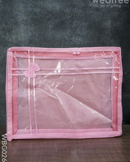 Plain Transparent Double Saree Cover - 3 Inches Wbg0264 Bags