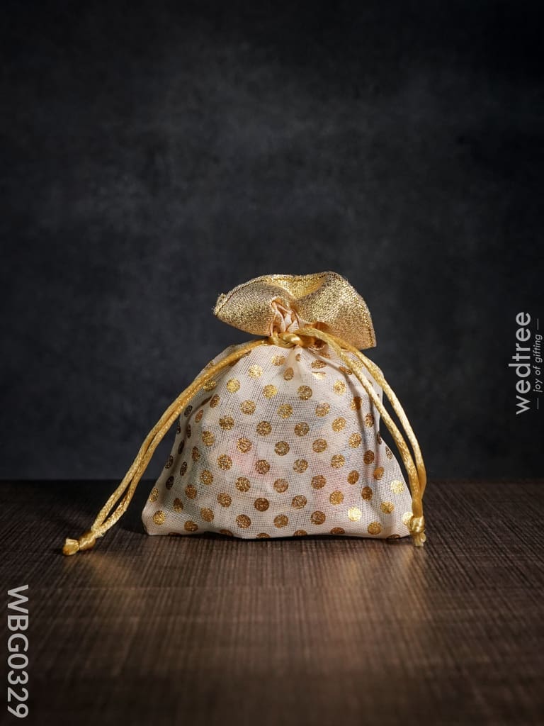 Polka Dots String Bag - 4 X 5 Inches Wbg0329 Bags