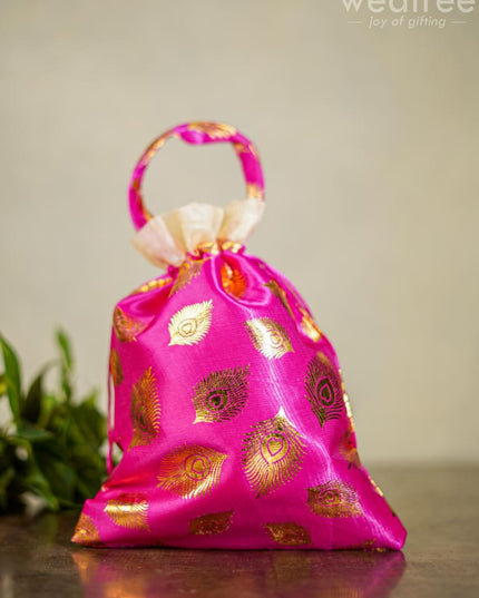 Polka Dots String Bag - Wbg0050 Potli Bags