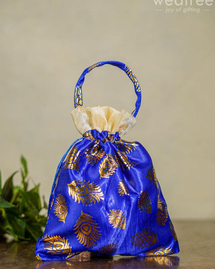 Polka Dots String Bag - Wbg0050 Potli Bags