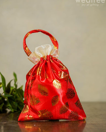 Polka Dots String Bag - Wbg0050 Potli Bags