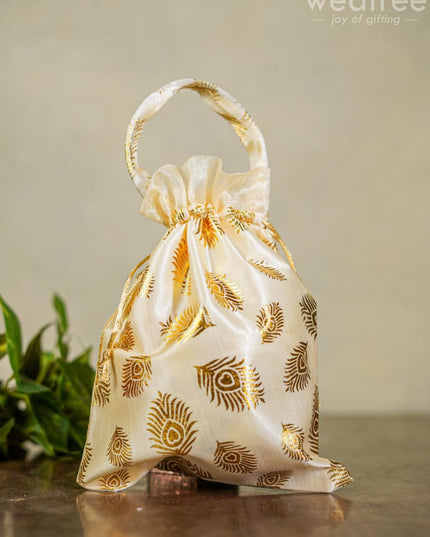 Polka Dots String Bag - Wbg0050 Potli Bags