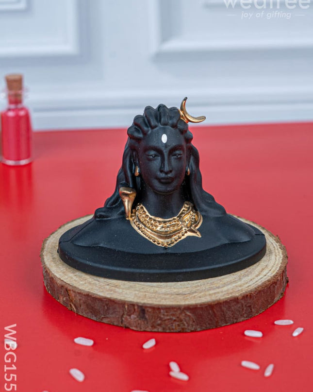 Polyresin Adiyogi Idol - 2 inch - WBG1557 - Polyresin Figurine - RG